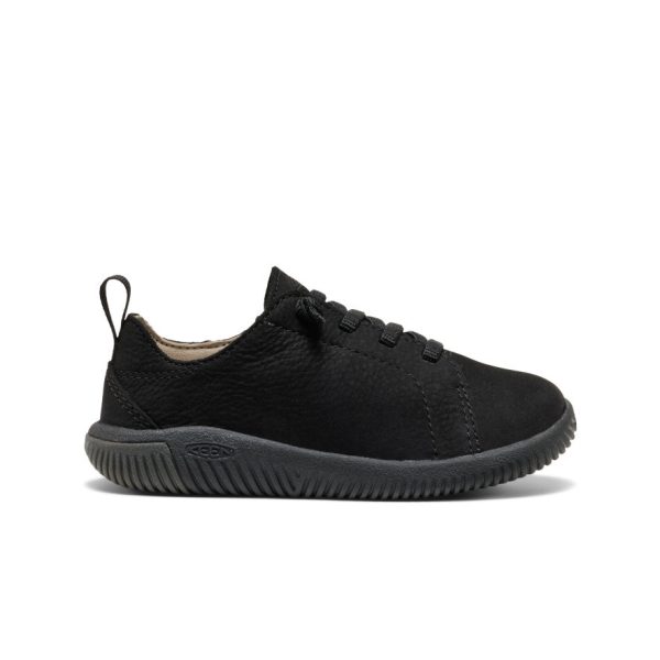 Little Kids' KNX Leather Sneaker  |  Triple Black
