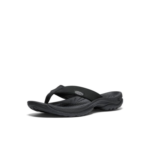 Women's Kona Leather Flip-Flop | Black/Vapor