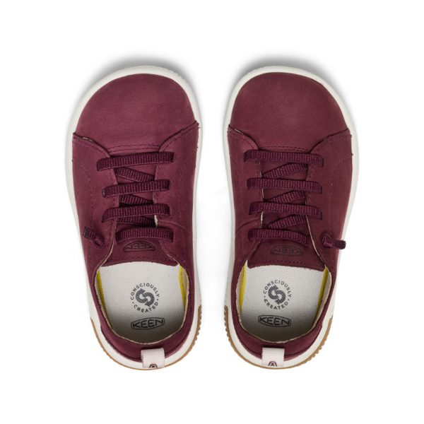 Little Kids' KNX Leather Sneaker  |  Fig/Star White