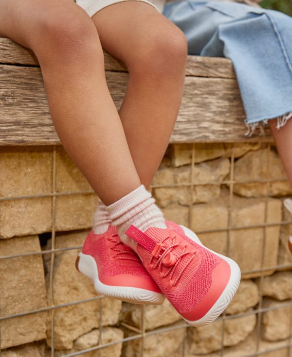 Big Kids' KNX Knit Sneaker  |  Iguana/Evening Primrose