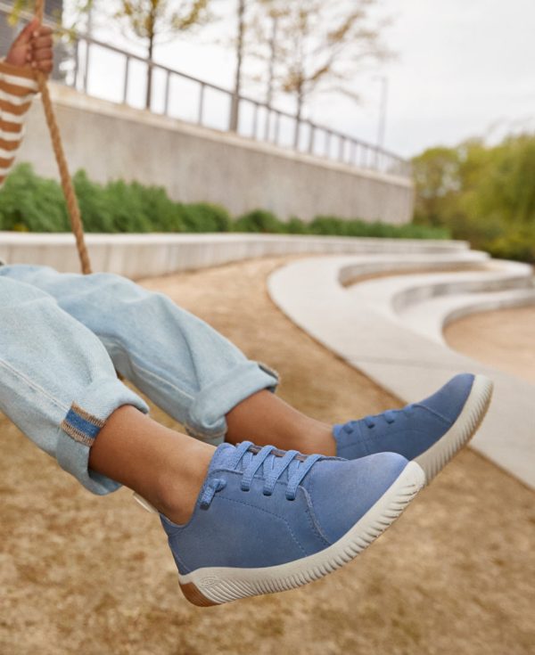 Big Kids' KNX Leather Sneaker  |  Coronet Blue/Vapor