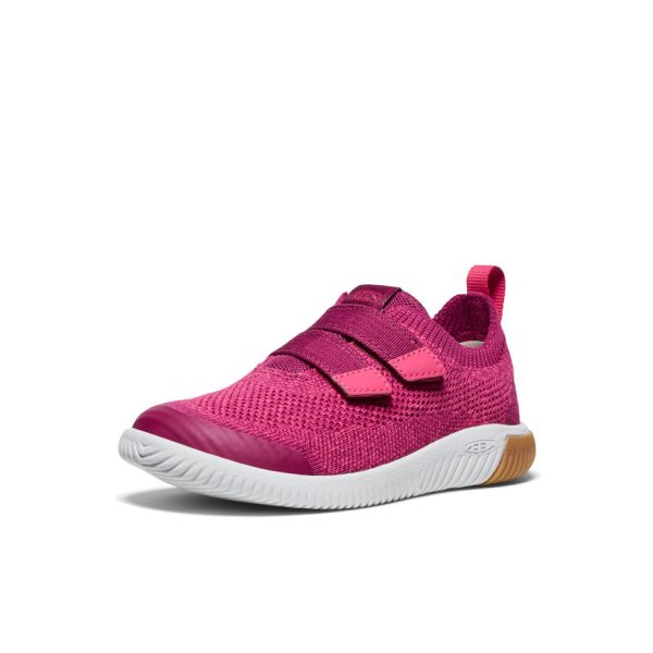Little Kids' KNX Knit Double Strap  |  Beaujolais/Raspberry