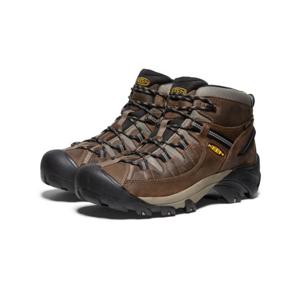 Men's Targhee II Waterproof Mid Wide | Shitake/Brindle