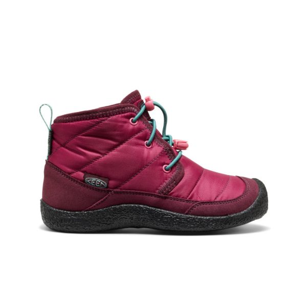 Big Kids' Howser II Waterproof Chukka  |  Beaujolais/Pool Blue