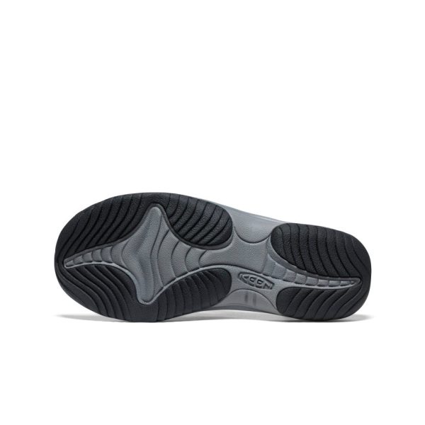 Men's Kona Leather Flip-Flop  |  Steel Grey/Black