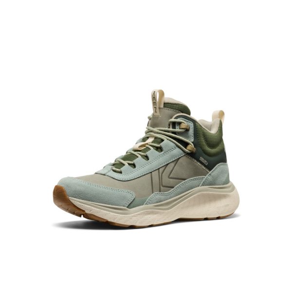 Women's Leiki Waterproof Leather Hiking Boot  |  Iceberg Green/Bronze Green
