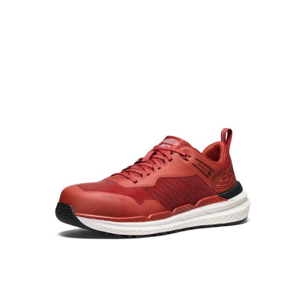 Men's Speedworks Work Sneaker (Carbon Toe)  |  Red Ochre/Black