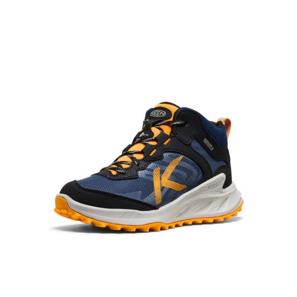 Big Kids' Zionic Waterproof Boot  |  Naval Academy/Bright Marigold