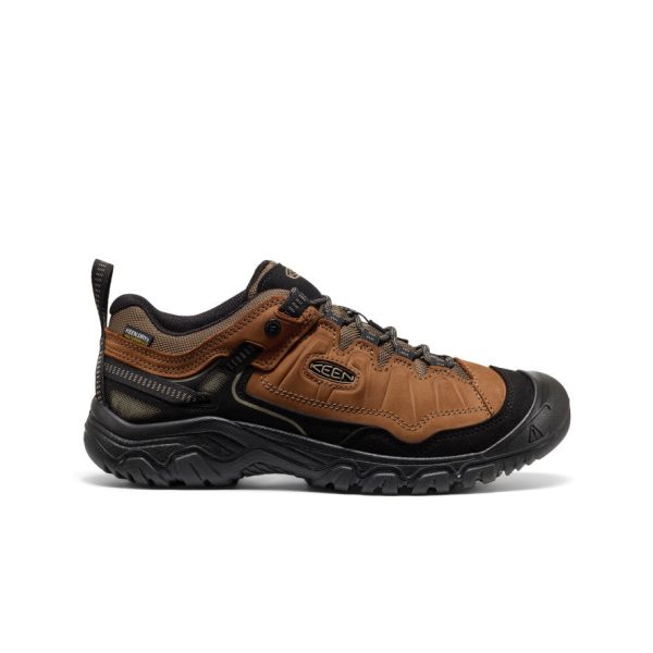 Men's Targhee IV Wide Waterproof Hiking Shoe  |  Bison/Black