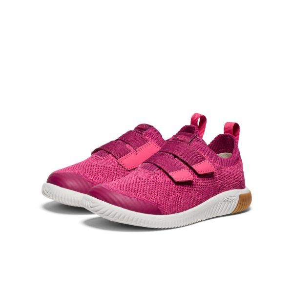 Little Kids' KNX Knit Double Strap  |  Beaujolais/Raspberry