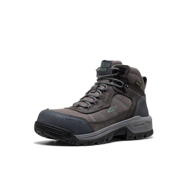 Women's Skokie Waterproof Work Boot (Carbon Toe)  |  Magnet/Black