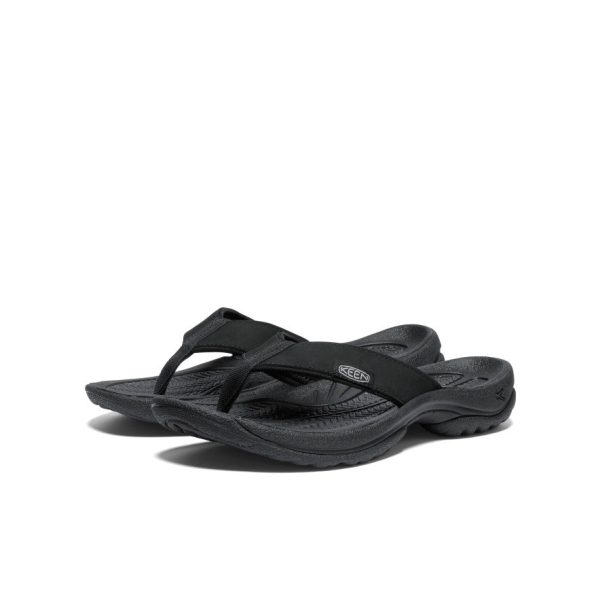 Women's Kona Leather Flip-Flop | Black/Vapor