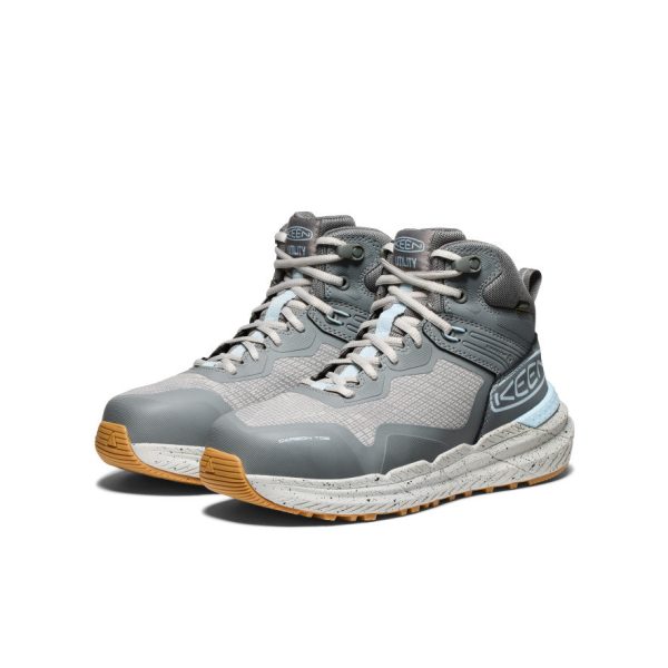Women's Synchro Waterproof Work Boot (Carbon Toe)  |  Steel Grey/Gum