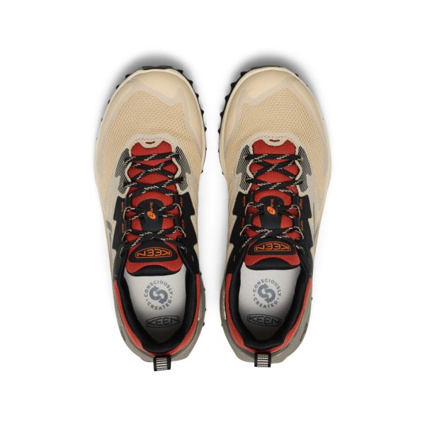 Men's Zionic NXT Waterproof Hiking Shoe  |  Safari/Red Ochre