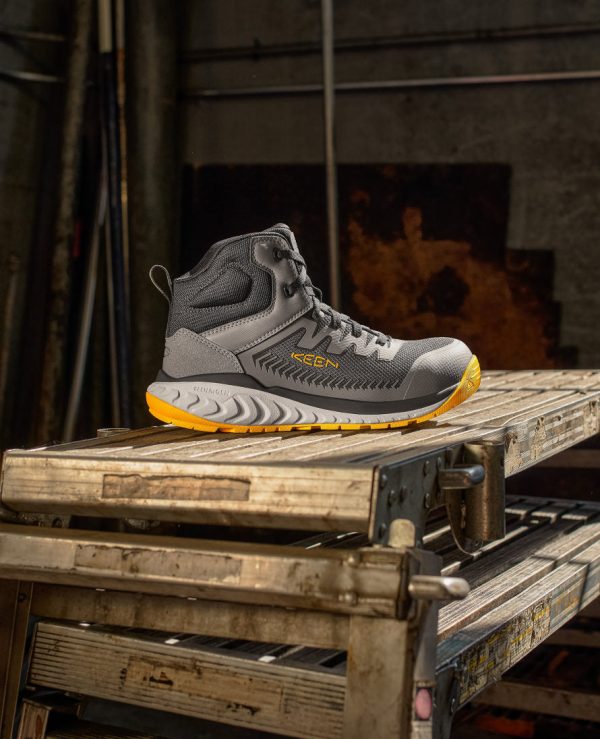 Men's Arvada Mid Work Sneaker (Carbon Toe)  |  Black/Keen Yellow