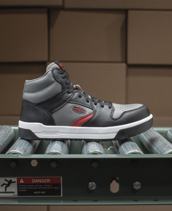 Men's Overton Mid Work Shoe (Carbon Toe)  |  Star White/Black