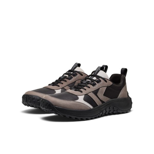 Men's KS86 Leather Sneaker  |  Black/Steel Grey