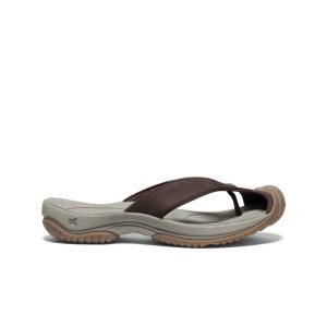Men's Waimea Leather Flip-Flop  |  Java/Plaza Taupe