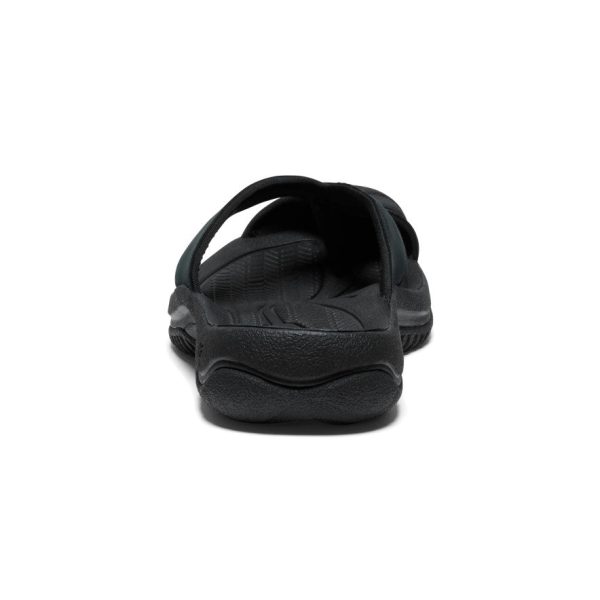 Men's Waimea Leather Flip-Flop  |  Black/Black
