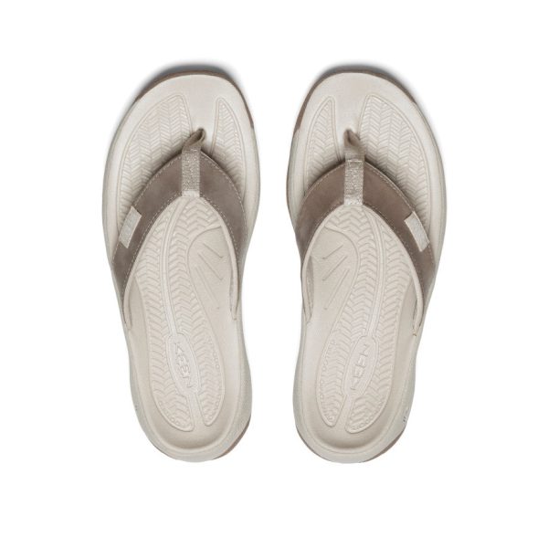 Women's Kona Leather Flip-Flop  |  Brindle/Silver Birch