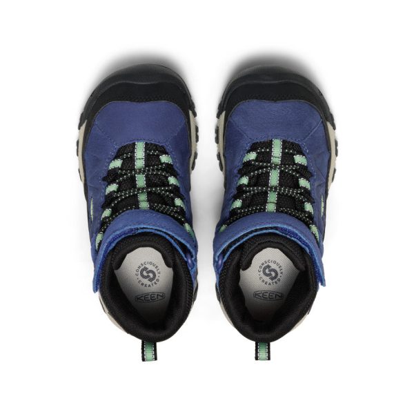 Little Kids' Targhee IV Waterproof Hiking Boot  |  Skipper Blue/Hemlock
