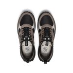 Men's KS86 Leather Sneaker  |  Black/Steel Grey