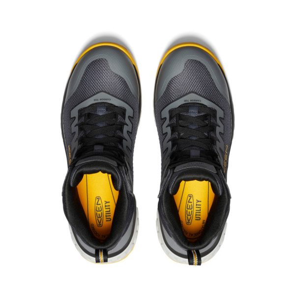Men's Arvada Mid Work Sneaker (Carbon Toe)  |  Black/Keen Yellow